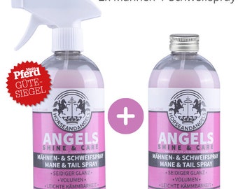 ANGELS SHINE & CARE Mandelblüte - Hochwertiges Mähnenspray-Schweifspray für hartnäckige Fälle