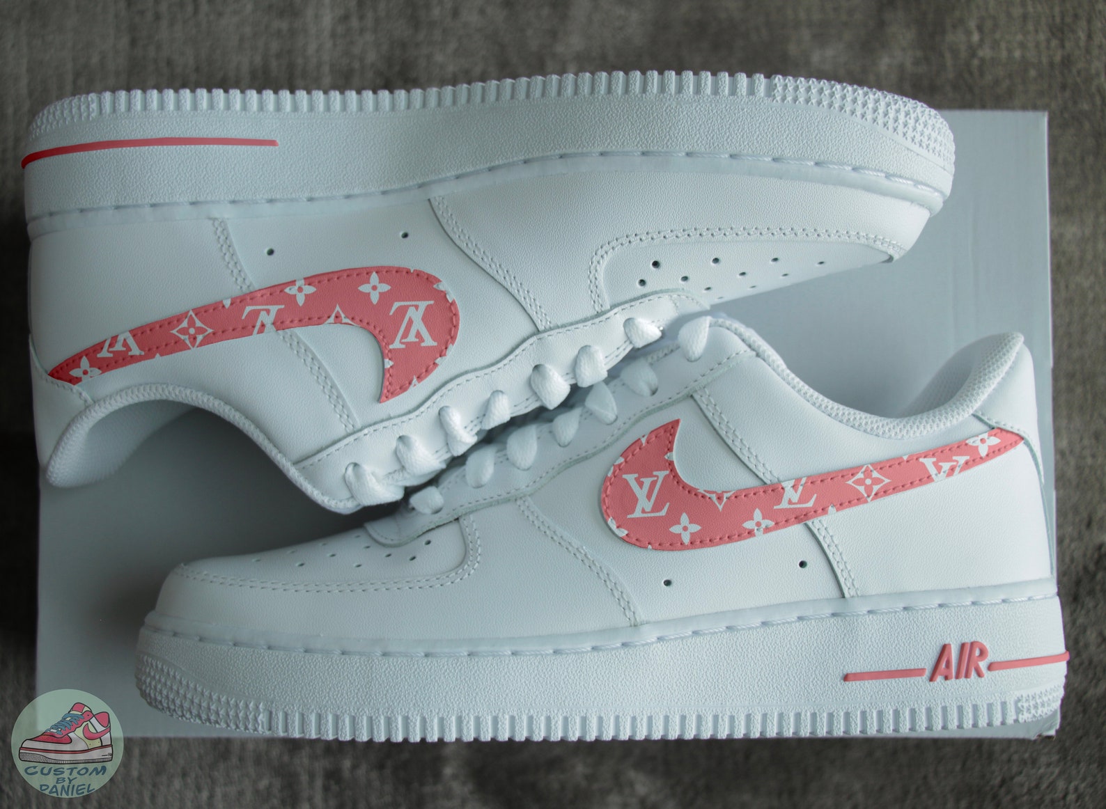 louis vuitton air forces pink