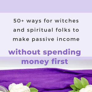 Passive Income Trackers Side Hustle Ideas Work From Home List of Ideas for Witches, Bosswitches, Etsy Sellers and Spiritual Folks image 1