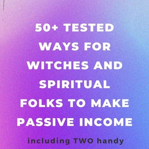 Passive Income Trackers Side Hustle Ideas Work From Home List of Ideas for Witches, Bosswitches, Etsy Sellers and Spiritual Folks image 6