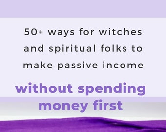 Passive Income Trackers | Side Hustle Ideas | Work From Home | List of Ideas for Witches, Bosswitches, Etsy Sellers and Spiritual Folks