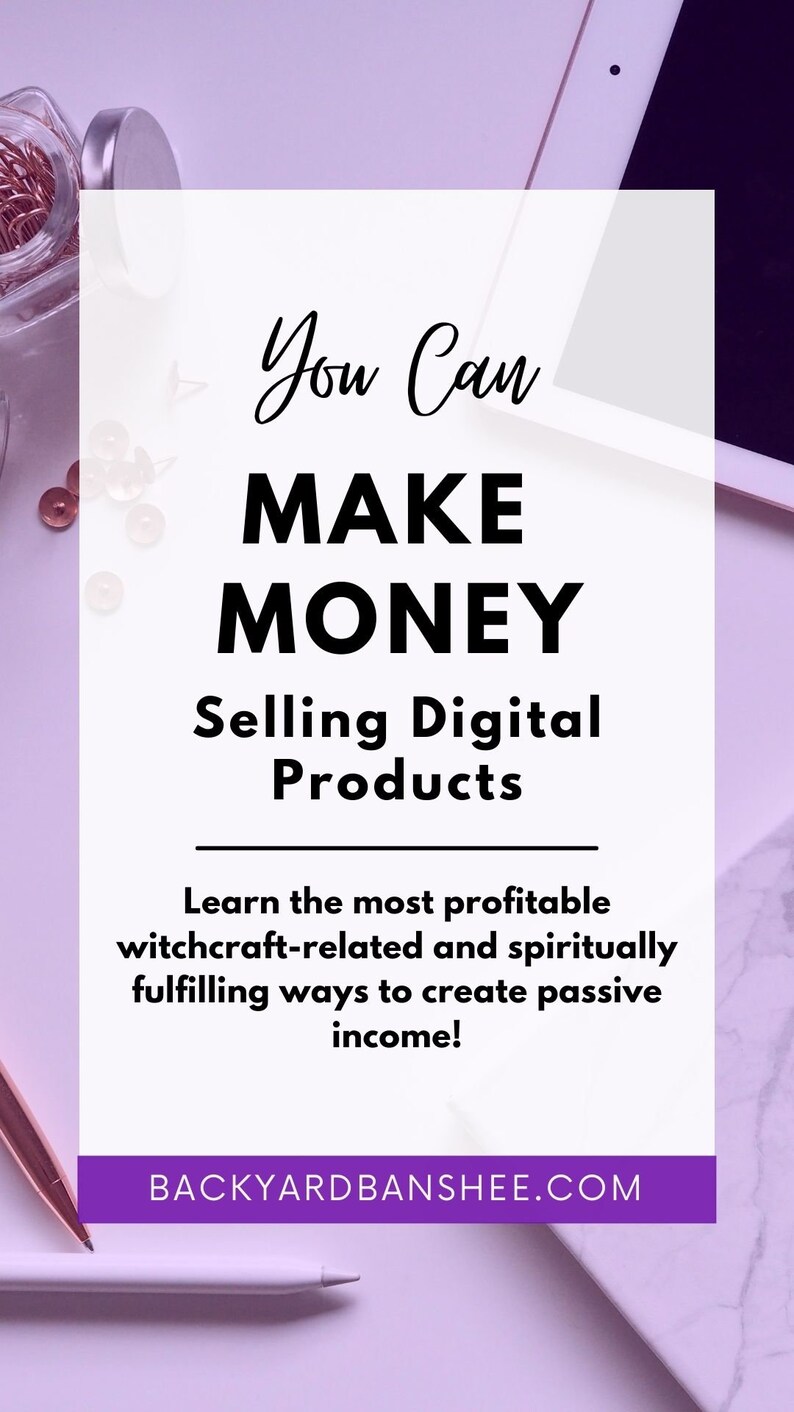 Passive Einkommens-Tracker Side Hustle Ideen Arbeiten von zu Hause aus Liste der Ideen für Hexen, Bosschalter, Etsy Verkäufer und spirituelle Leute Bild 4