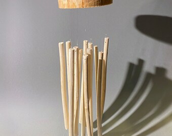 Wooden Wind Chimes. Present for lovers of natural style.