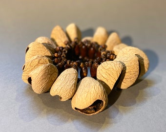 Pangi seed bracelet. A gift for followers of the pagan dance rituals.