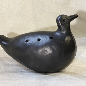 Uniek blaasinstrument uit klei - Ocarina, Ceramic Duck.