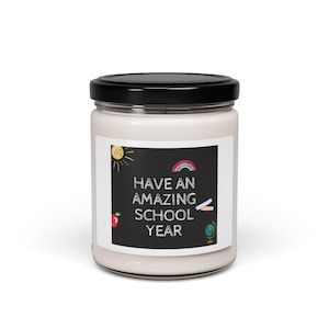 Back-to-School Scented Soy Candle | Teacher Gift | Classroom Decor | Relaxation Candle | Motivational Candle | Home Fragrance