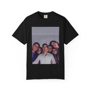 Retro Group Photo T-Shirt, Vintage Style Tee, Nostalgic Attire, Unisex Casual Wear, Gift for Friends, Family Reunion Shirt