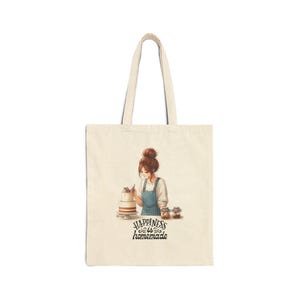 Chic Handmade Happiness Cotton Canvas Tote Bag - Perfect for Shopping, Eco-Friendly, Gift for Crafters, Tote for Everyday Use, Cute Design