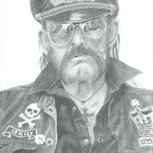 Lemmy Limited Edition Pencil Art Print