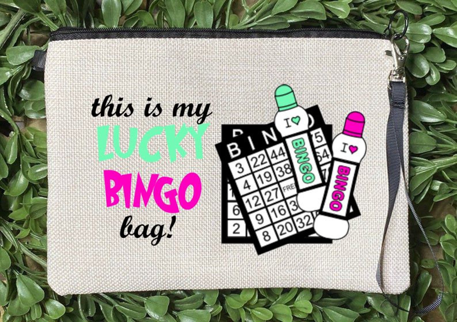 Lucky Bingo bag Personalized bag Accessories Bingo Bag Etsy
