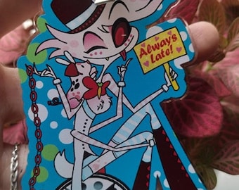 Hazbin In Wonderland Angel Cute Adorable Kawaii Key Chain