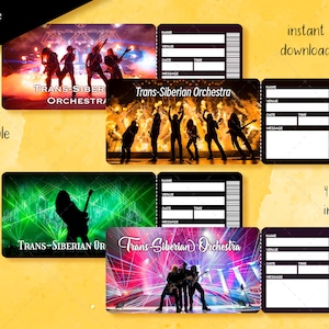 Druckbares Transsibirisches Orchester Ticket, Editierbares Überraschungsevent, Faux Ticket