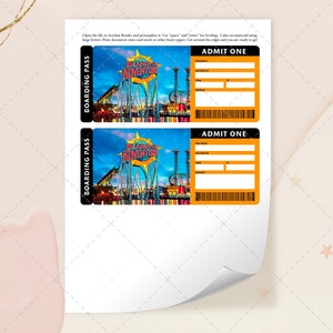 UNIVERSAL STUDIOS Surprise Printable Trip Ticket, Universal Gift Ticket ...