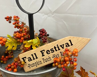 Thanksgiving Decor For Tiered Tray, Small Wood Sign, Fall Decor For Home, Pumpkin patch Sign, Mantel Decoration, Table Decor, Shelf Sitter