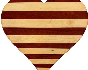Tabla de charcutería en forma de corazón, tabla de cortar de madera, decoración para San Valentín, decoración para cenas románticas, decoración de cocina de madera, regalo de boda