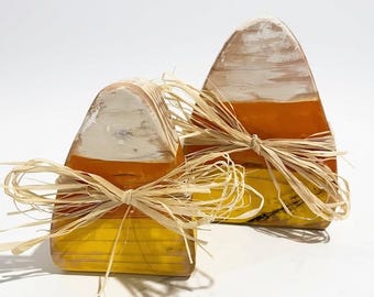 Rustic Wooden Candy Corn, Fall Decor Primitive, Thanksgiving Mantel Decoration, Thanksgiving Table Decor, Fall Shelf Sitter, Hostess Gift