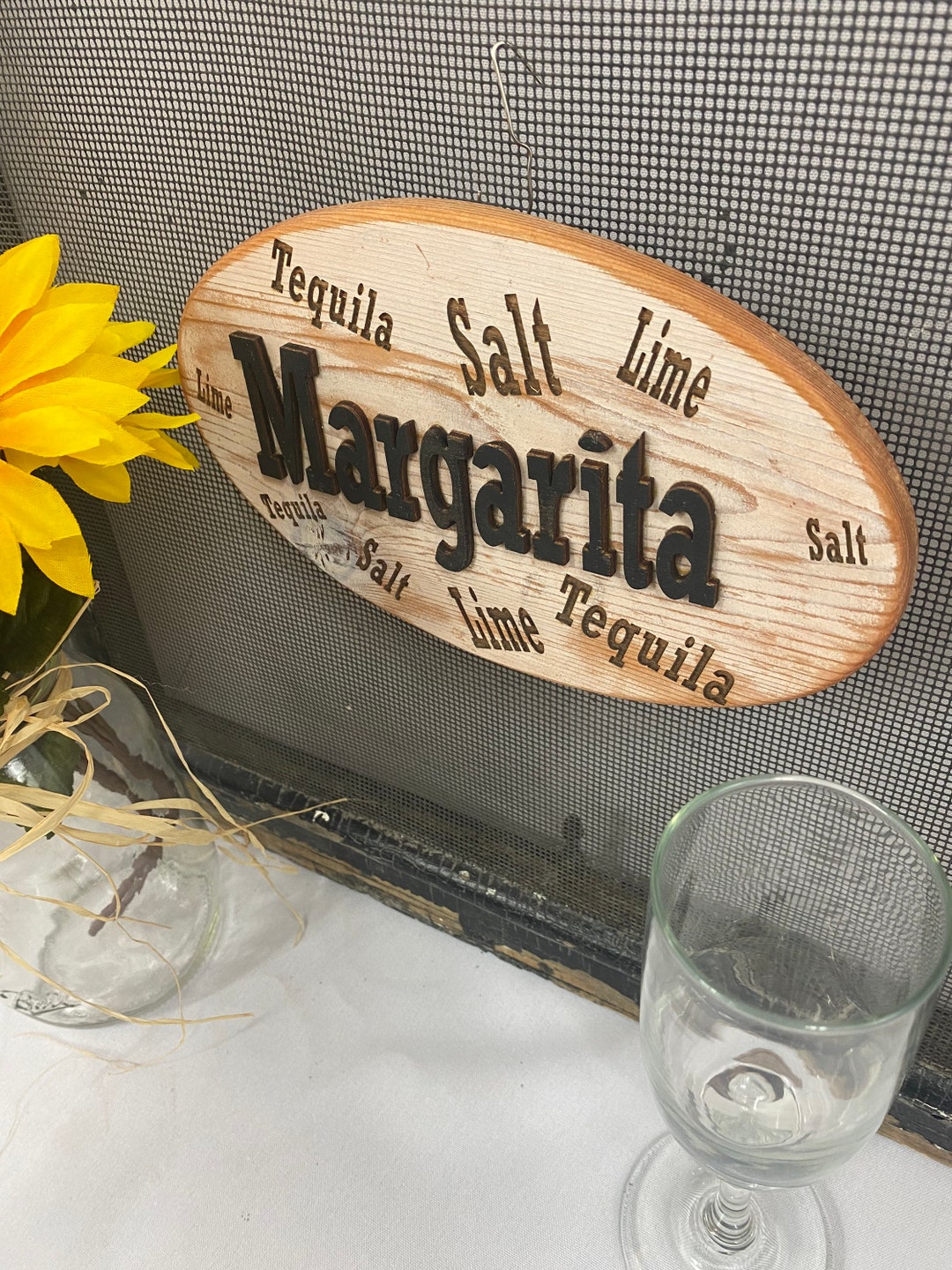 Margarita Bar Sign, Cocktail Sign, Basement Bar Decor, Man Cave Sign