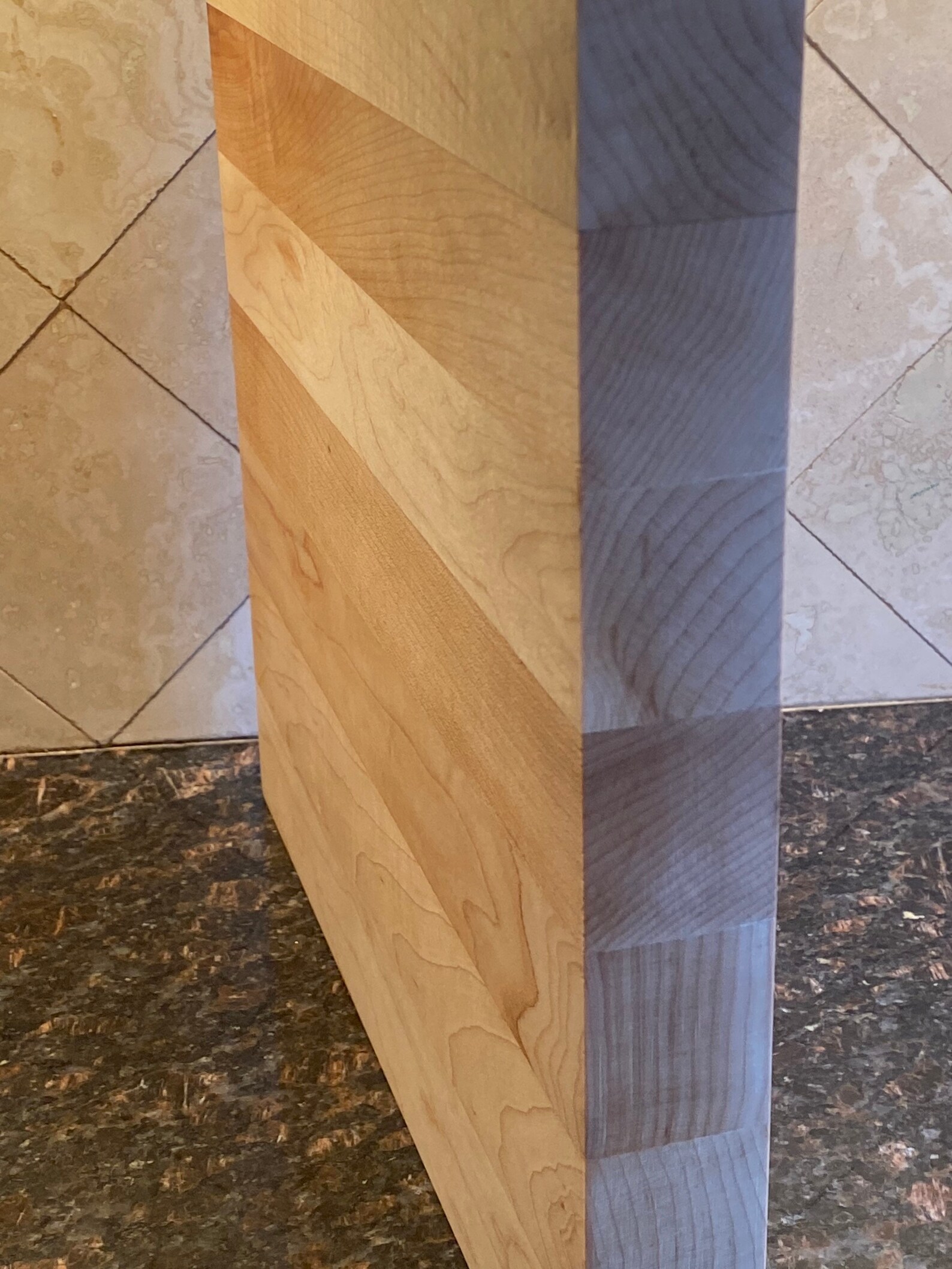 Wood Edge Grain Cutting Board Kitchen Decor Island Decor Etsy