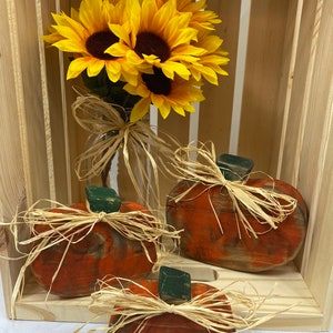 Farmhouse Pumpkins, Wooden Pumpkin Decor, Rustic Pumpkins, Pumpkin Cutouts, Thanksgiving Decor,  Primitive Fall Decor, Fall Hostess Gift