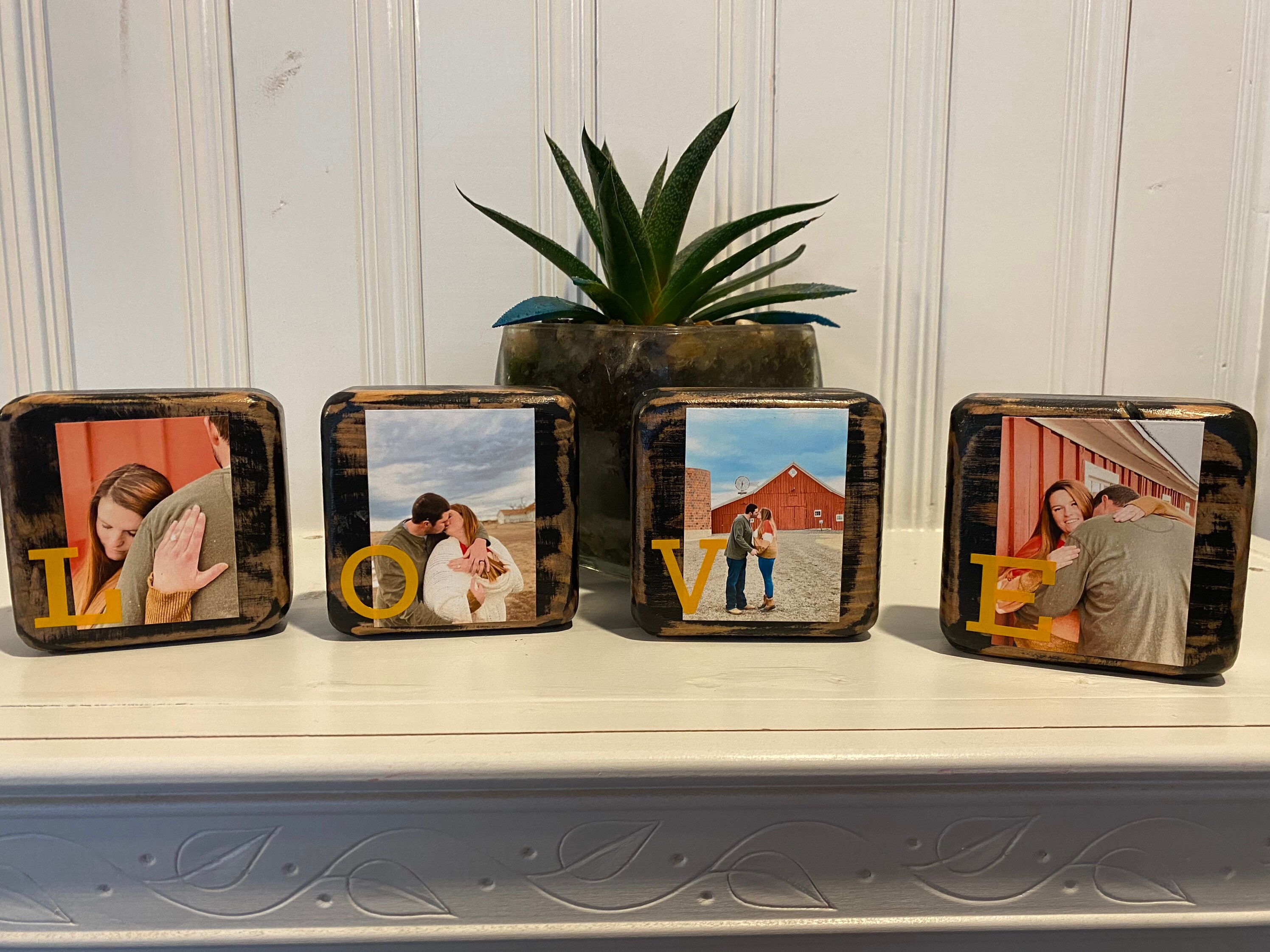 Personalized custom Photo Wood Blocks Wooden photo block Etsy