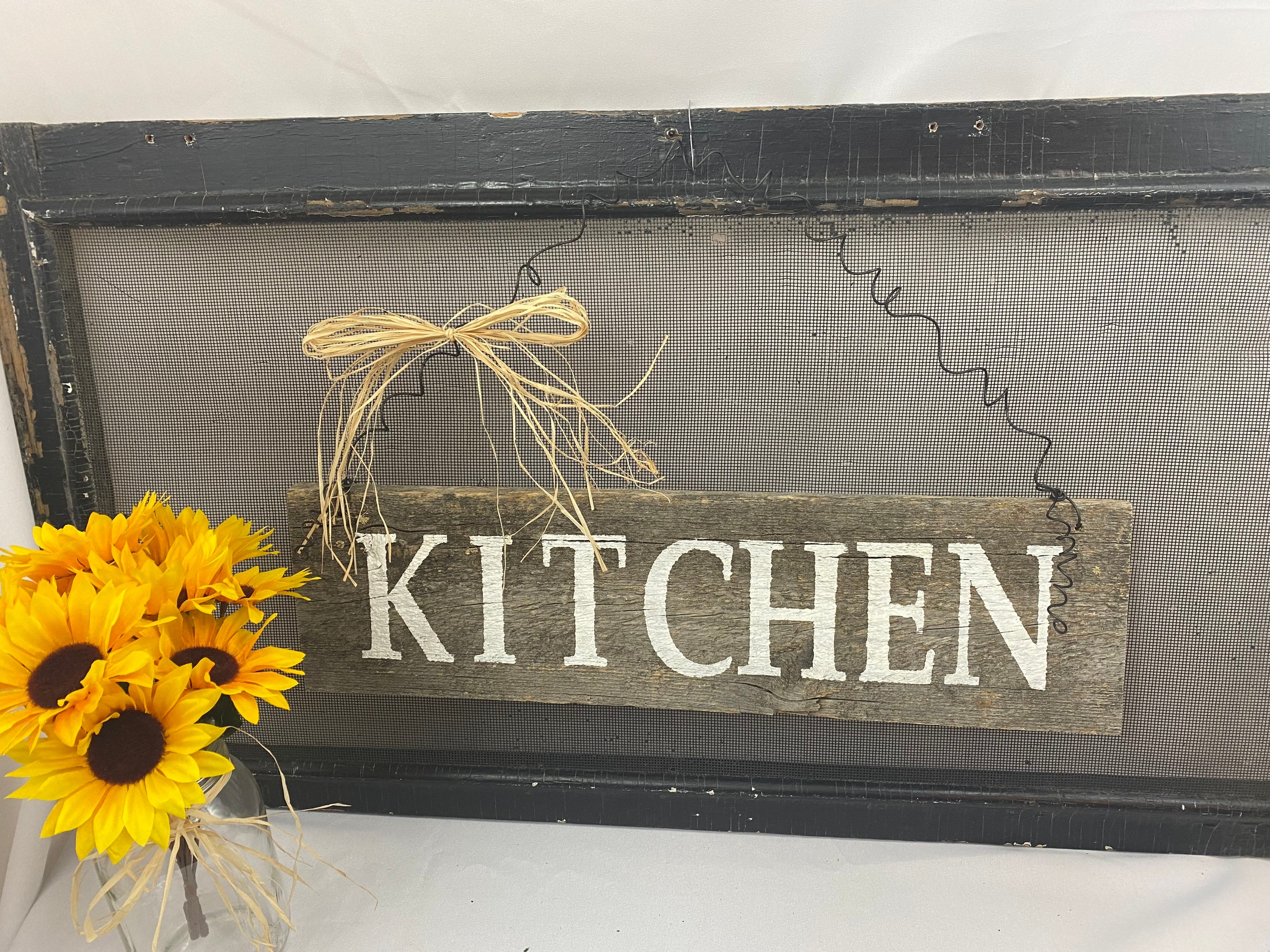 Rustic Barnwood Kitchen Sign, Farmhouse Kitchen Barnwood Sign ...