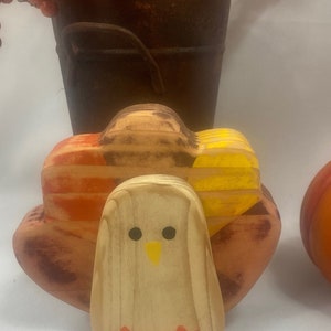 Wooden Turkey Shelf Sitter, Fall Thanksgiving Decor, Mantel Decorations, Tiered Tray Decor, Primitive Fall Decor, Thanksgiving Table Decor