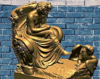 Max Klinger's sculpture of Beethoven from 1902 | 3D stl model for cnc and 3d printer ( high detailed )