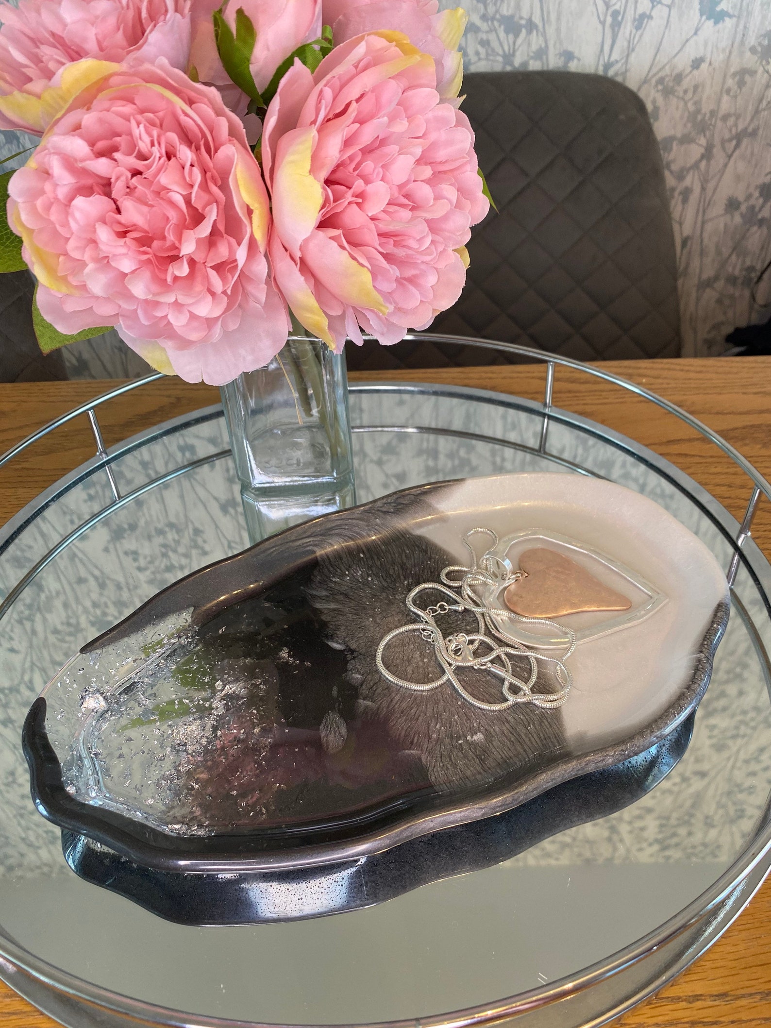 Large Oval Decorative Tray Etsy