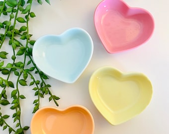 Pastel Heart Ring Dish