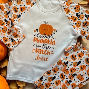 Pumpkin Pjs Etsy UK