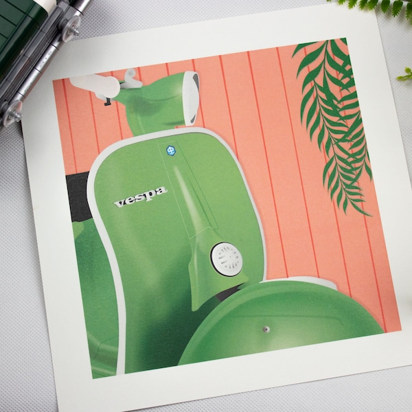 Scooter Art Etsy UK