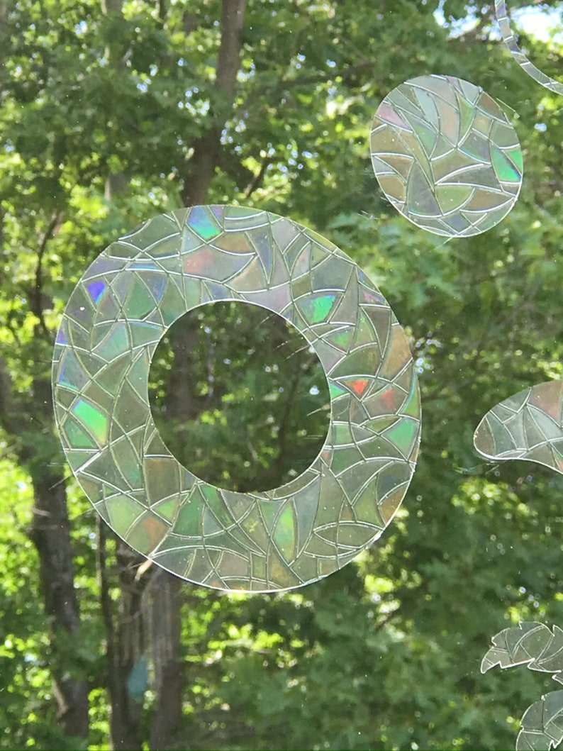 Circles Window Cling Suncatcher Prism Rainbow Maker Vinyl Etsy