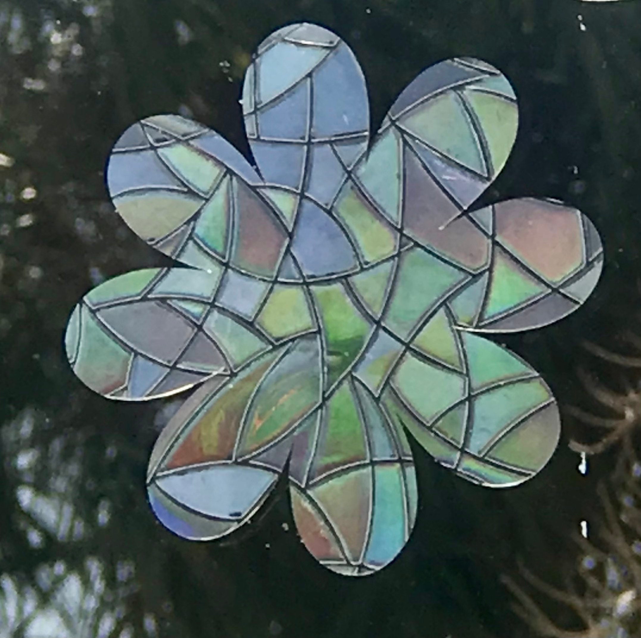 9 Flower Window Cling Suncatchers Prism Rainbow Maker Etsy