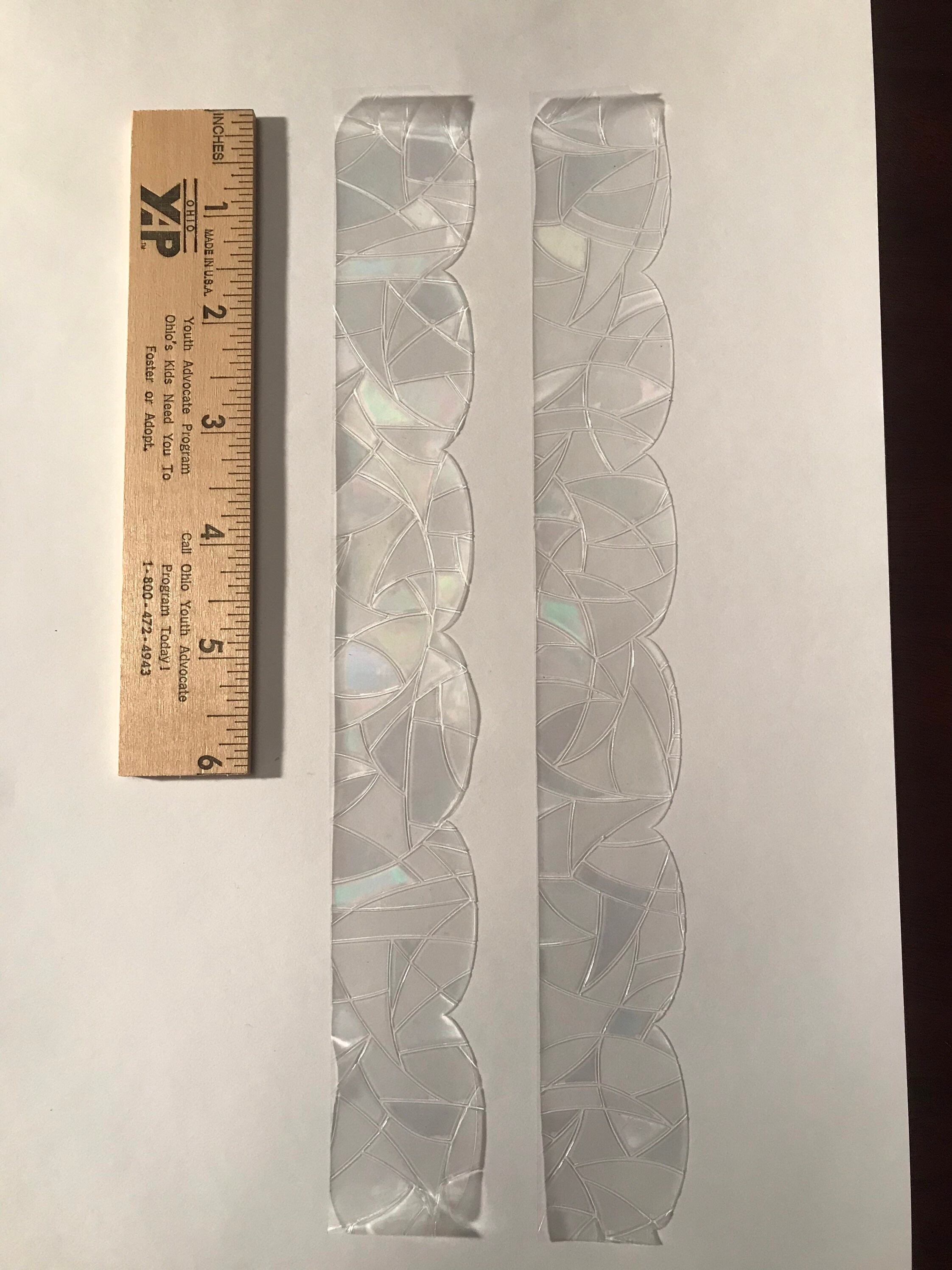 Window Pane Decorative Border Scalloped Design Vinyl Static - Etsy