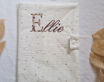 Protège carnet de santé personnalisé pour bébé - protégé carnet de santé broder - cadeau naissance