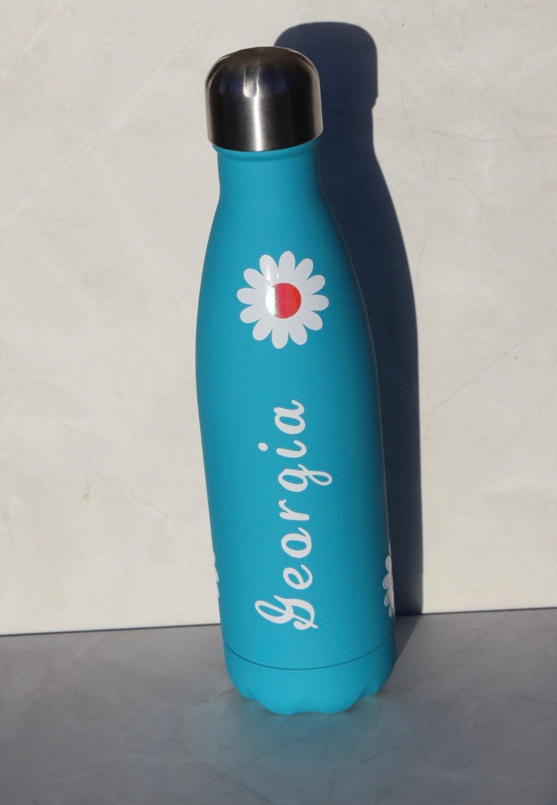 Daisy Water Bottle / Personalised Bottle / Reusable drink Etsy