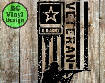 Army Veteran Flag SVG / PNG / JPG Cricut Commercial Use