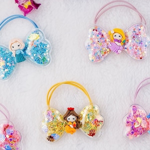 Glitzernde Prinzessinnen-Haarbänder: Glitter Shaker Gastgeschenke