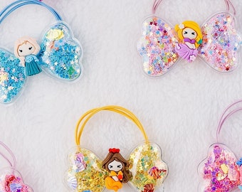 Sparkly Princess Hair Ties: Glitter Shaker Party Favors