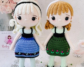 Gehäkelte Elsa und Anna Puppen: Handgemachtes Geschenk für das Kinderzimmer
