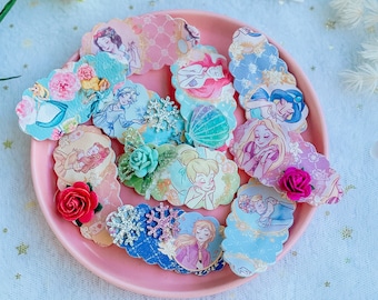 Pinces à cheveux princesse, clips à pression pour toute-petite fille, articles de fête Disney