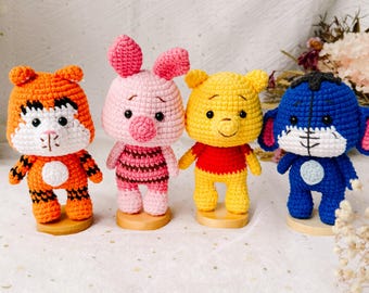 Crochet Winnie the Pooh & Friends Dolls: Handmade Nursery Decor