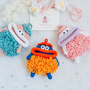 Plushie monster crochet Airpod case, cute Airpod2 case, kawaii monster Airpod case, best friends gift, girlfriend birthday Christmas gift
