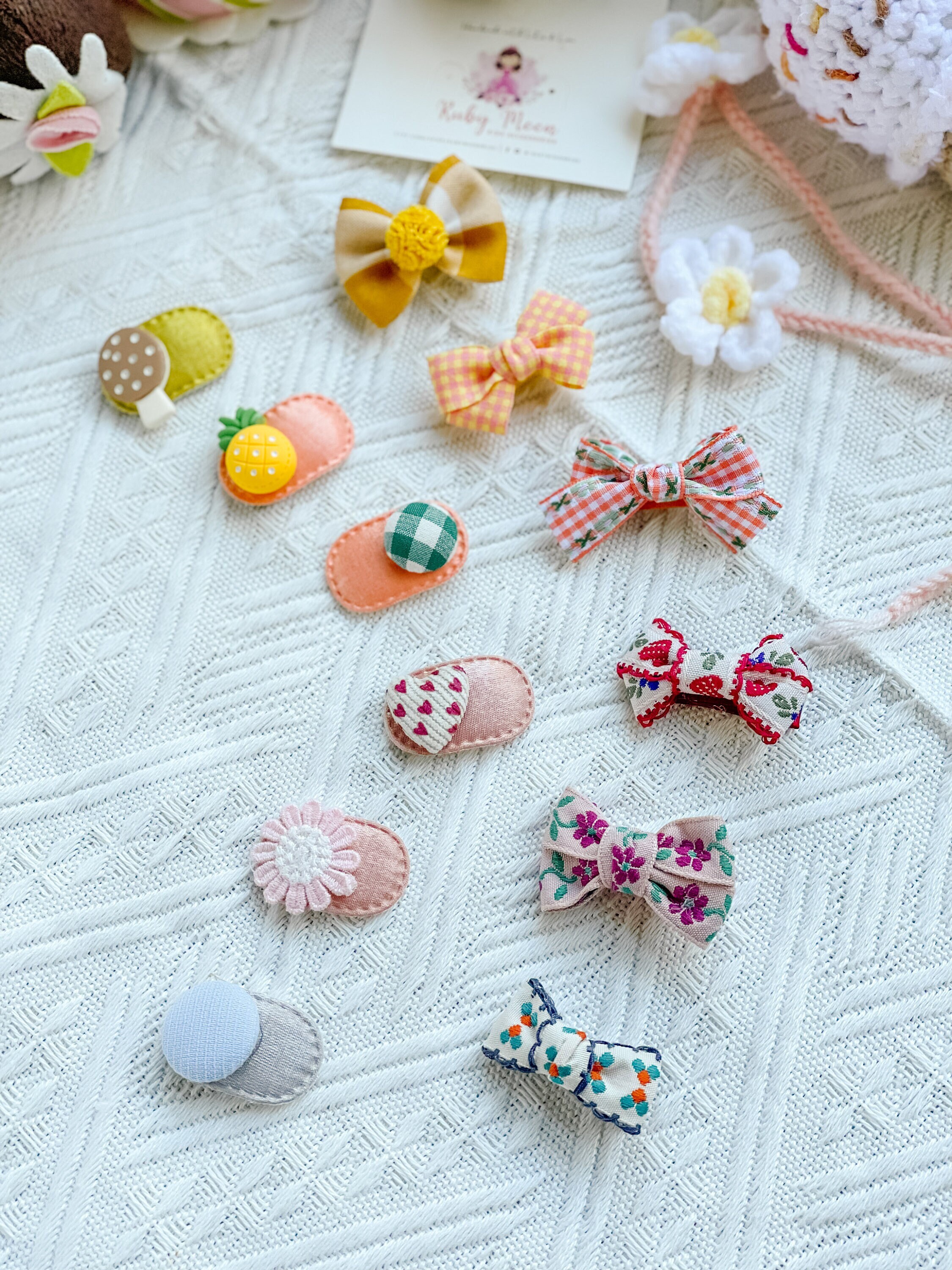 20 Barrettes à Cheveux Florales Pour Filles | Antidérapantes Métal | Bébé, Tout-petit, Enfant