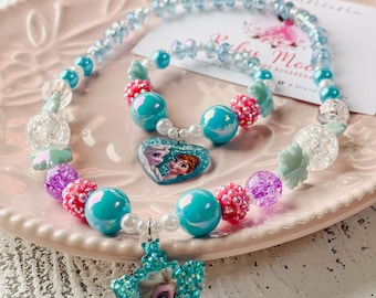 Bracelet Frozen Elsa Jewellery Set Disney Frozen Toys Frozen