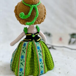 Large Crochet Princess Dolls: Frozen Inspired Nursery Decor, Big Sis and Little Sis image 10