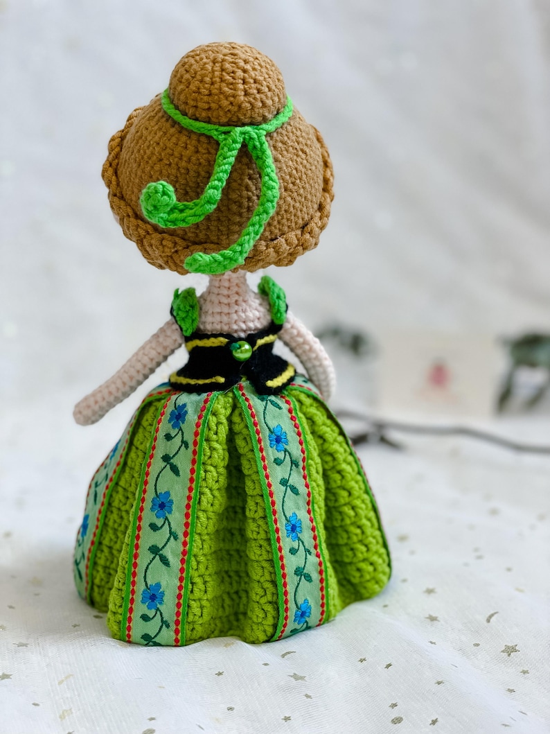 Large Crochet Princess Dolls: Frozen Inspired Nursery Decor, Big Sis and Little Sis image 10