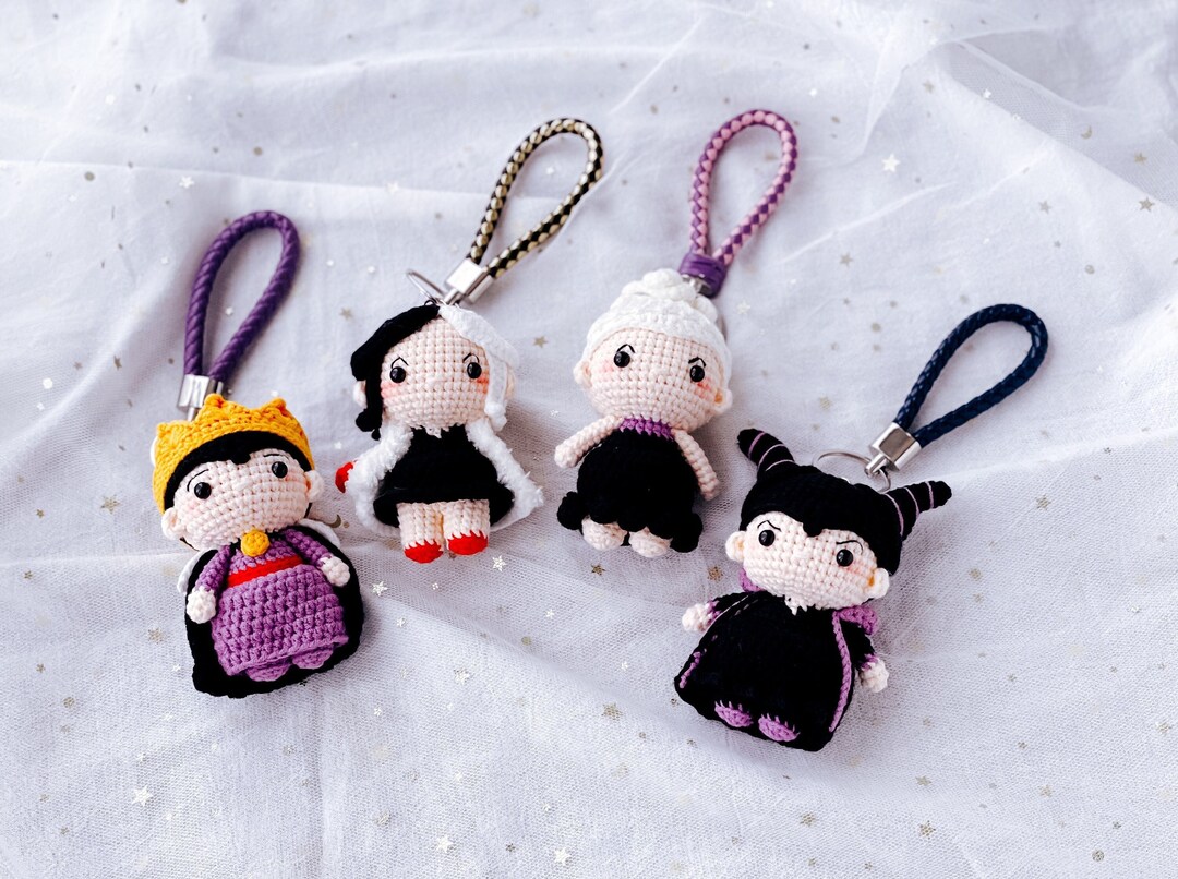 Disney Villains Crochet Keychain Ursula Little Mermaid Sea Etsy