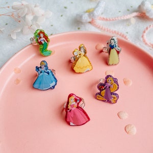 Adjustable Disney princess ring for little girls, toddler jewellery, birthday party favour, princess party favours, princess birthday outfit