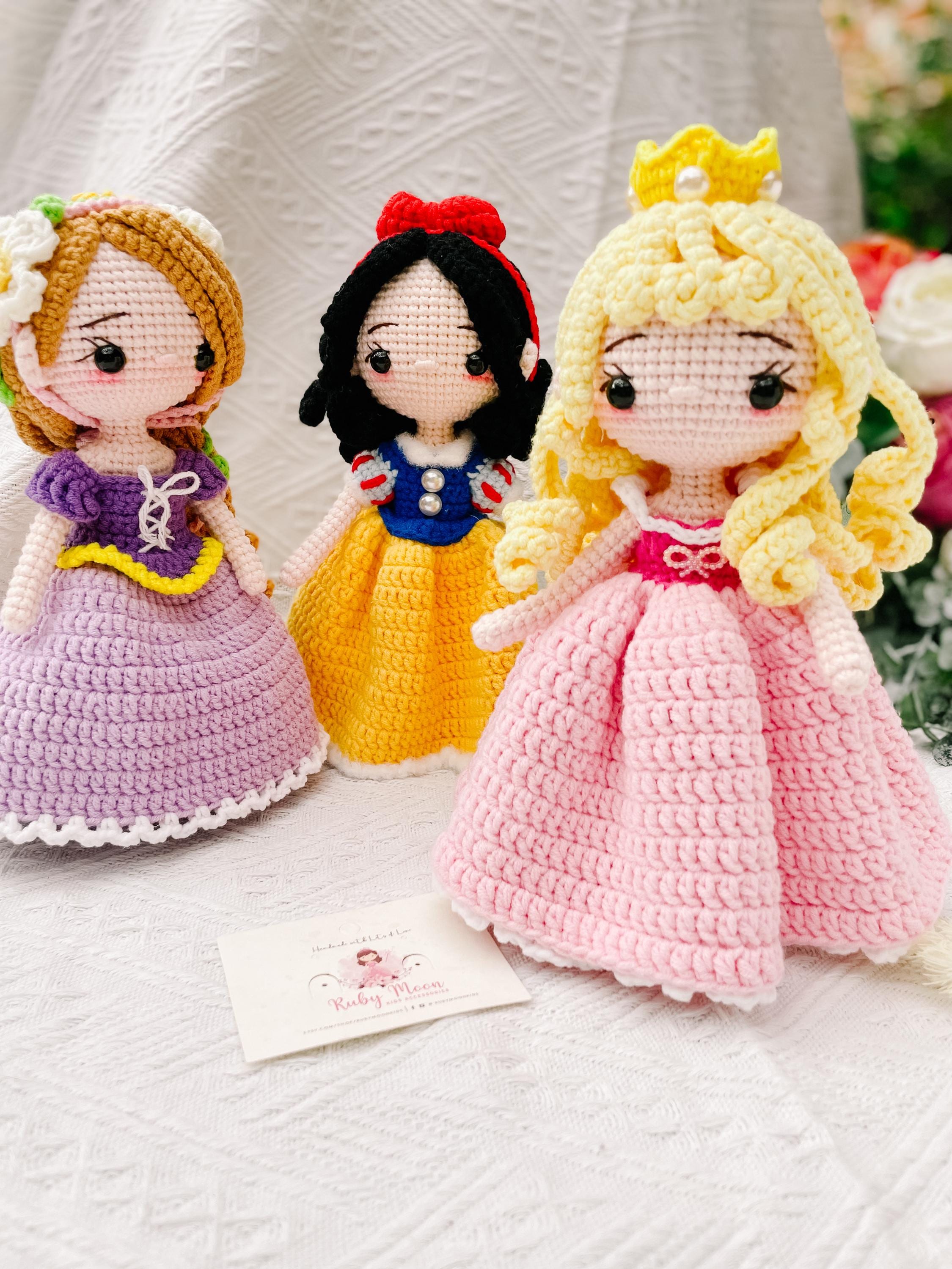disney princess crochet dress pattern Crochet Disney Princess Doll, Handmade Amigurumi, Nursery Decor